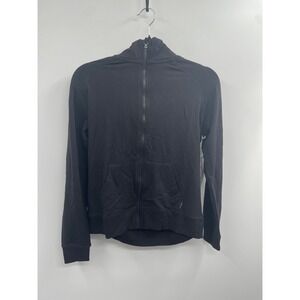 Boody Hoodie Womens XS Black Organic Cotton Blend Weekend‎ Zip-Up Outdoor NWT